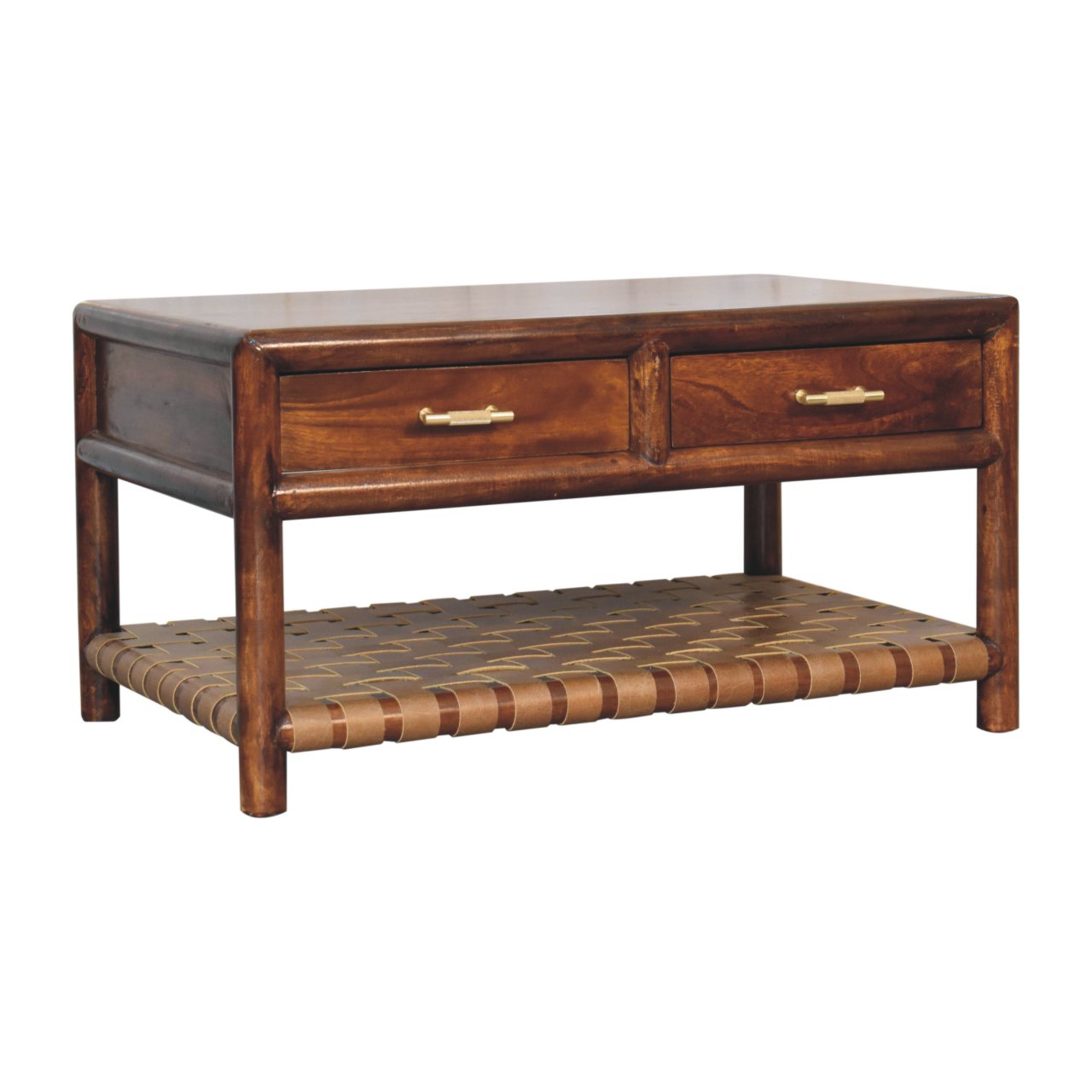 Regency Woven Console Table with 4 drawers - Image 4