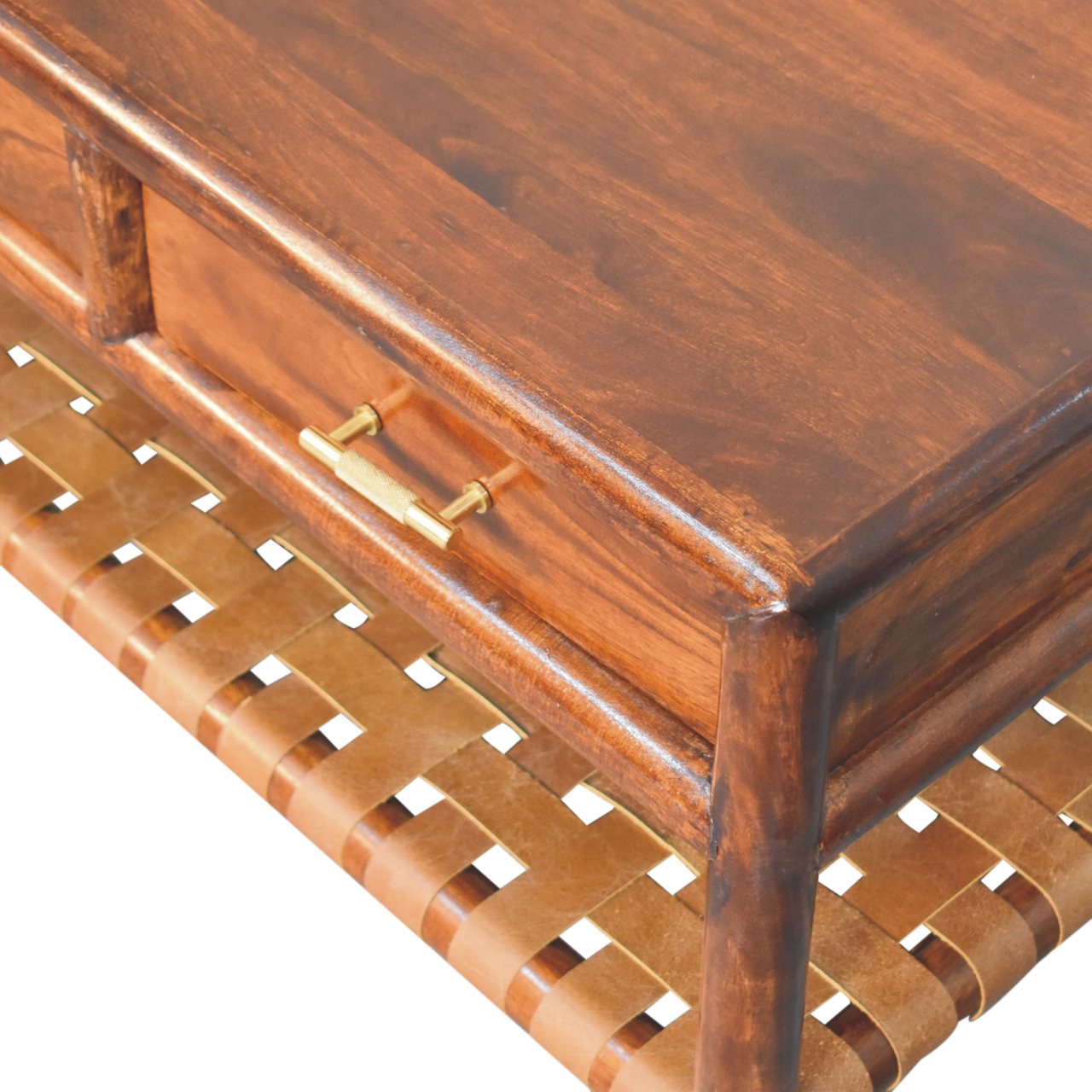Regency Woven Console Table with 4 drawers - Image 5