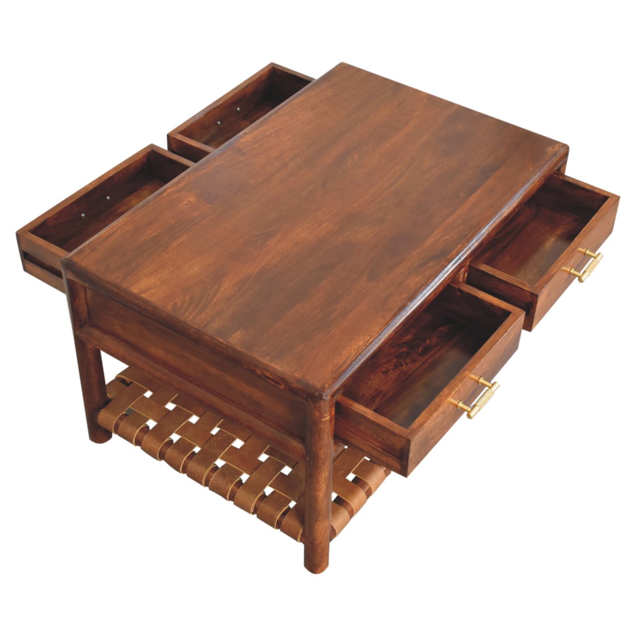 Regency Woven Console Table with 4 drawers - Image 6