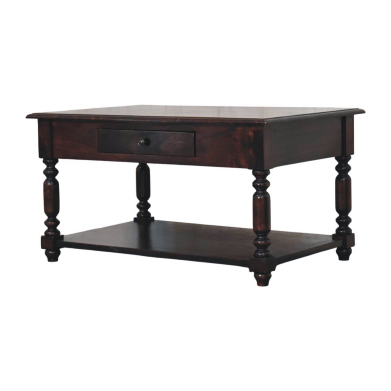 Turned Legs Cherry Console Table - Image 3
