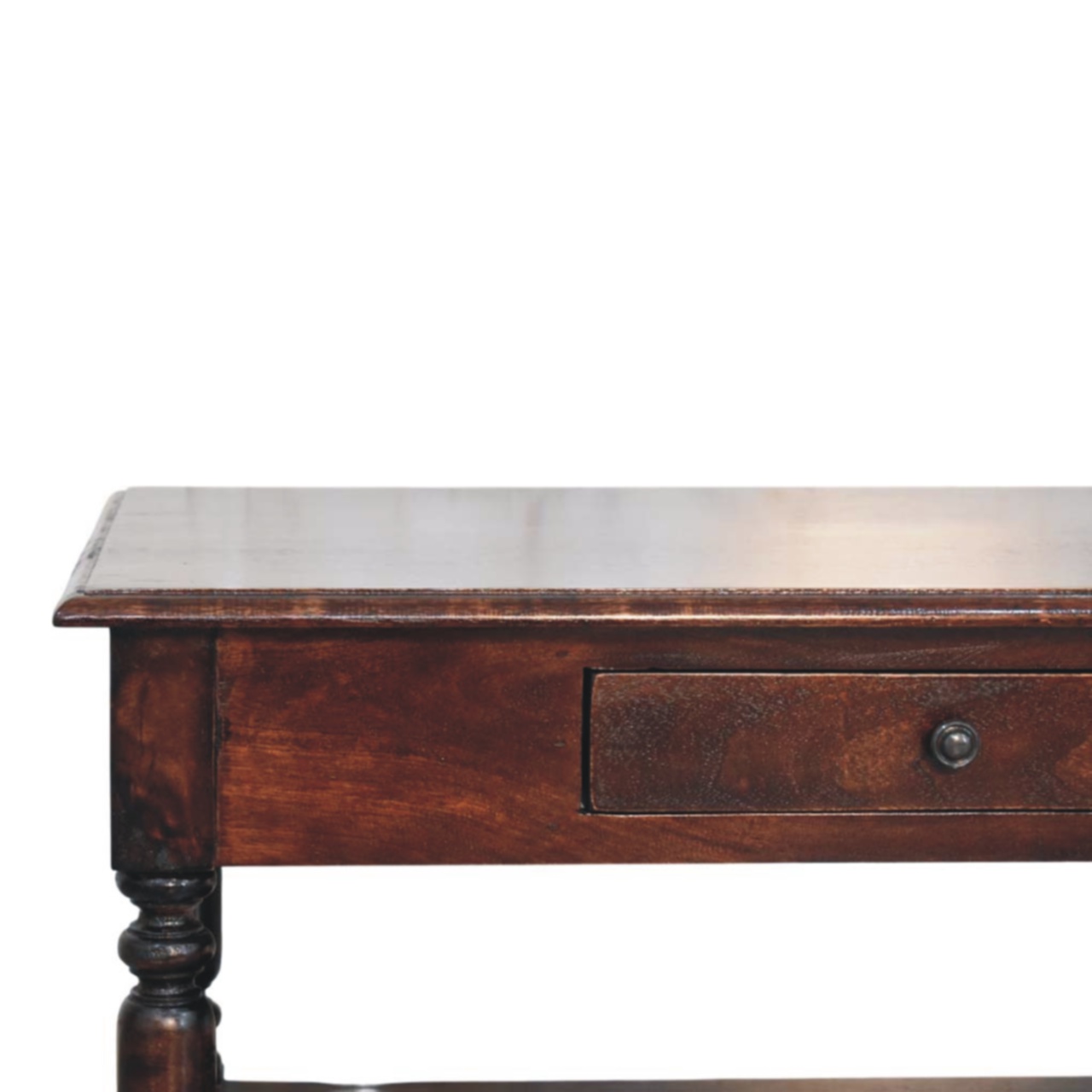Turned Legs Cherry Console Table - Image 5