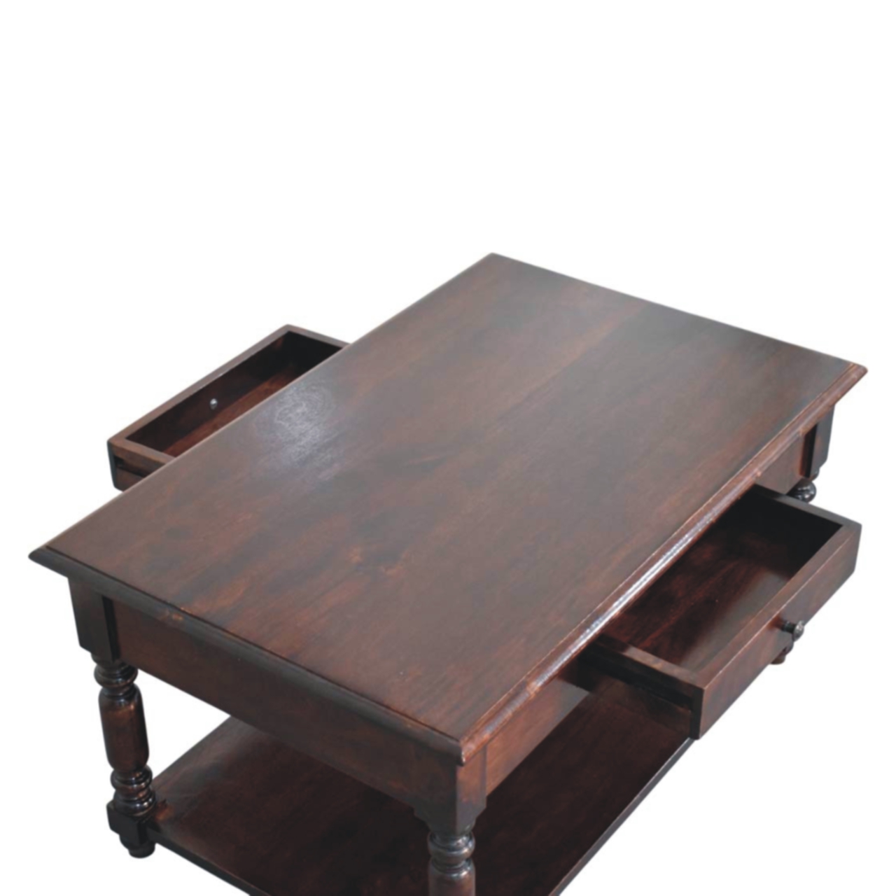 Turned Legs Cherry Console Table - Image 6