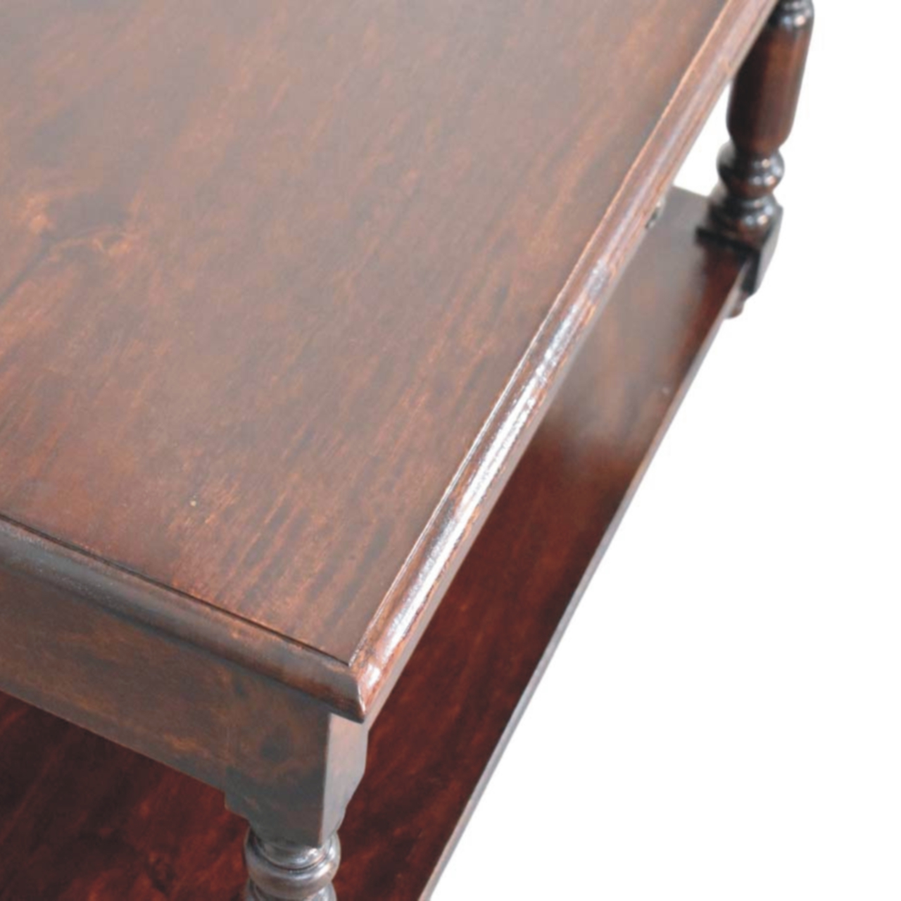 Turned Legs Cherry Console Table - Image 7