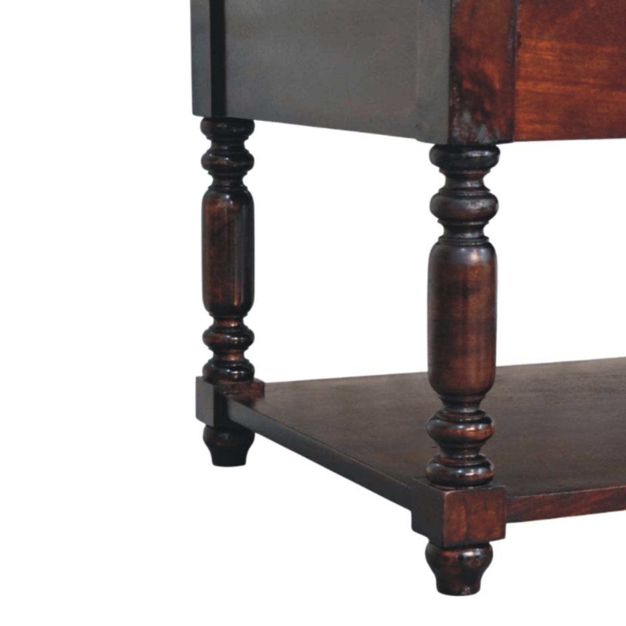 Turned Legs Cherry Console Table - Image 8