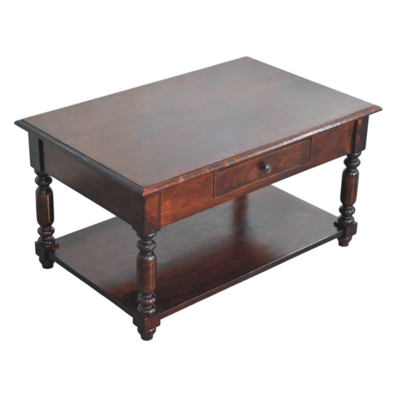 Turned Legs Cherry Console Table - Image 10