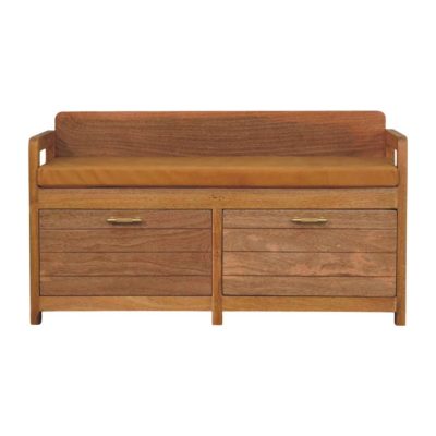 Oxford Oak-ish 2 Drawer Storage Bench
