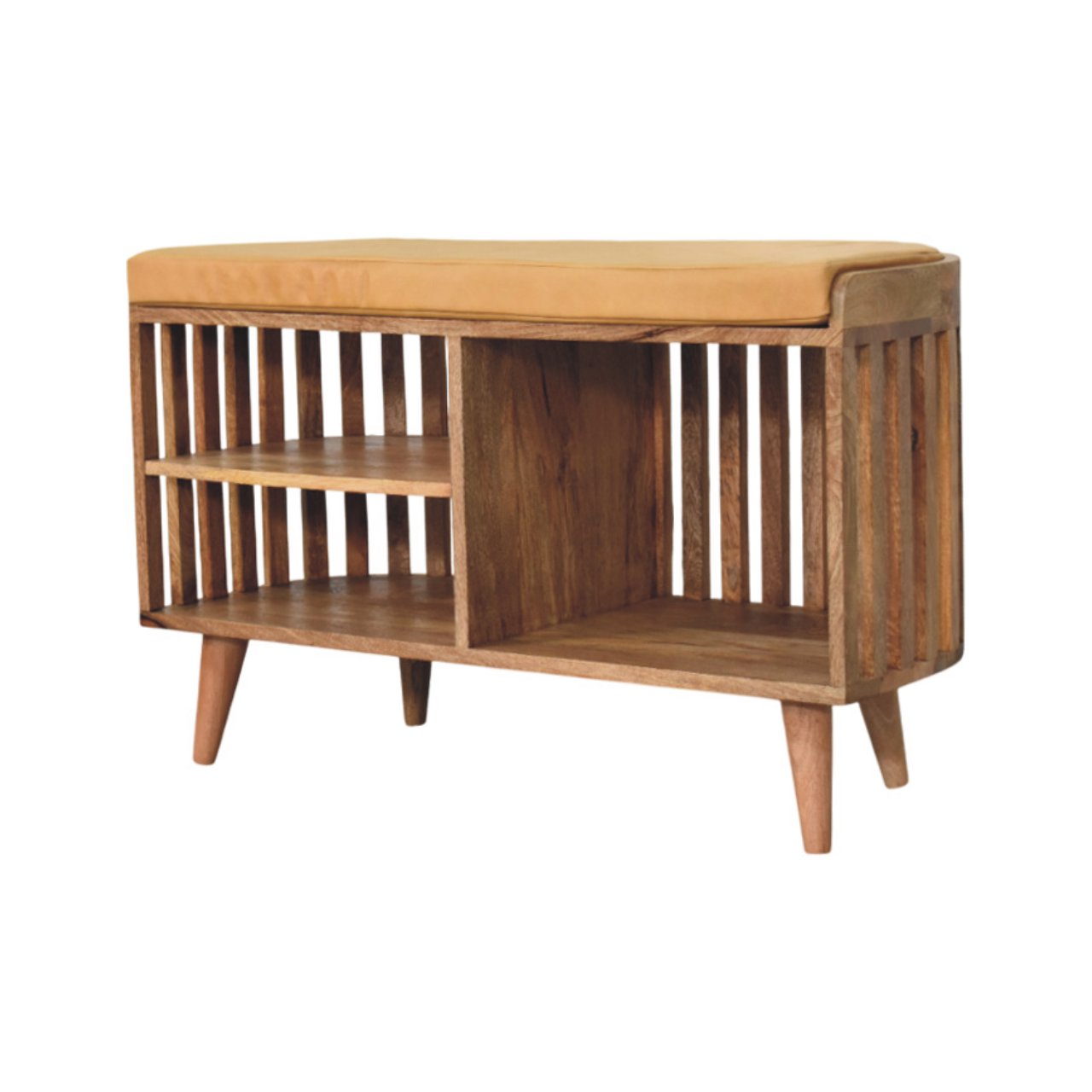 Slatted Oak-ish Bench with 3 slots - Image 10
