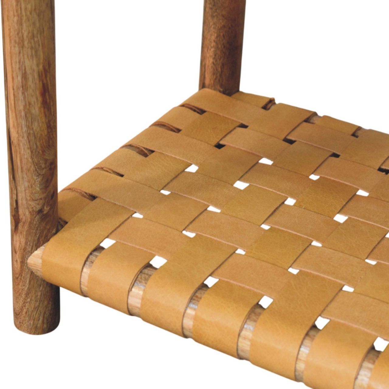 Regency Woven Oak-ish Nightstand with Drawer - Image 5