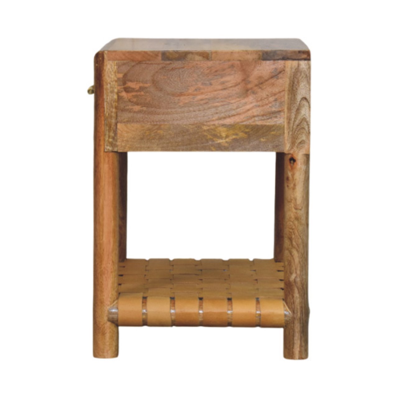 Regency Woven Oak-ish Nightstand with Drawer - Image 9