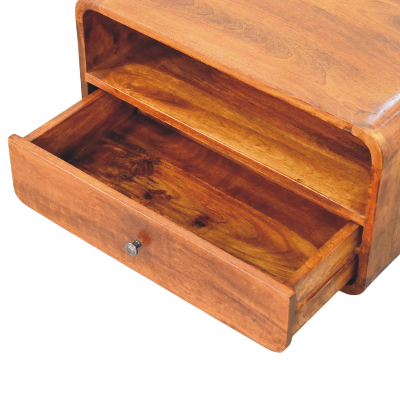 Avora Wall-Mounted Chestnut Nightstand - Image 7