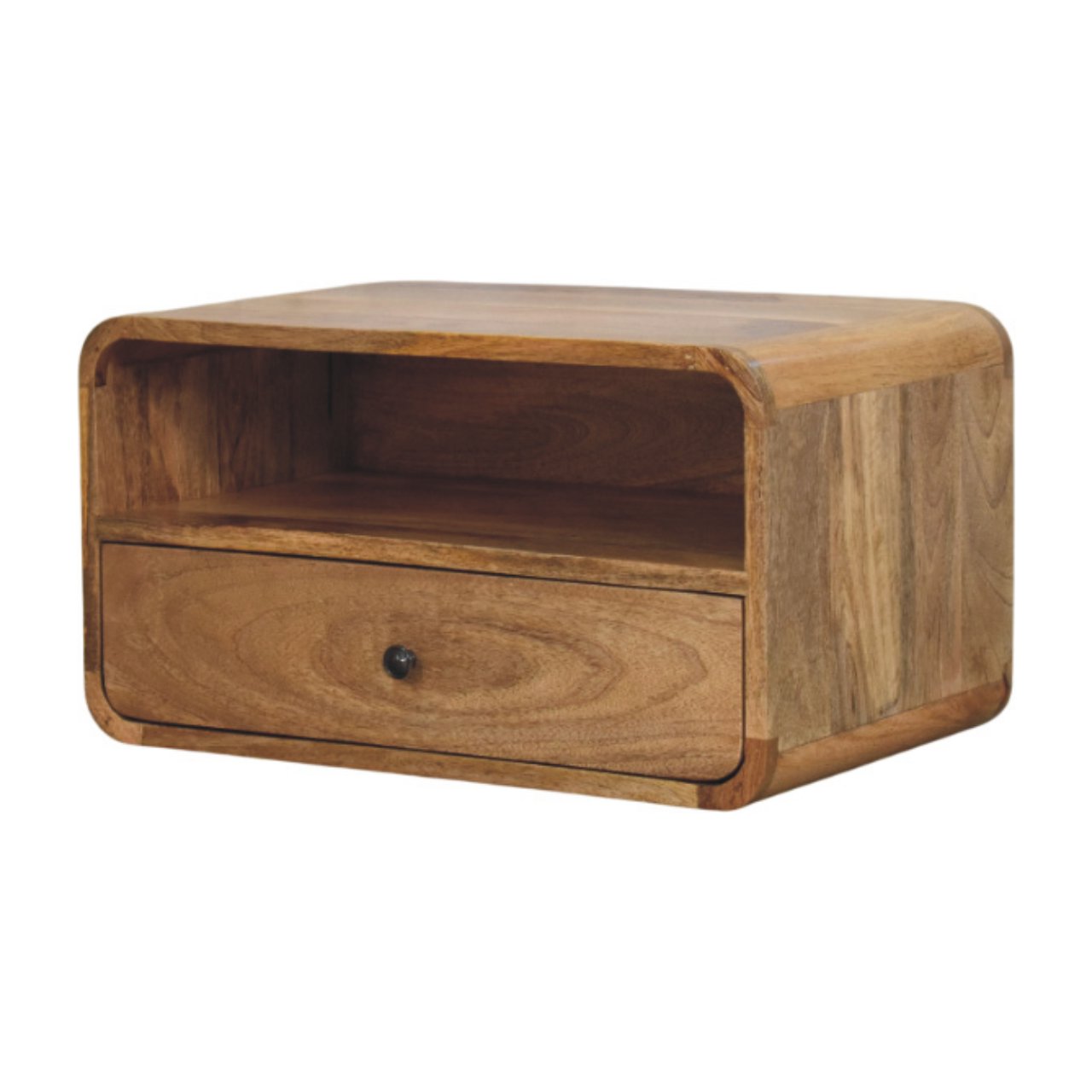 Avora Wall-Mounted Oak-ish Nightstand - Image 2