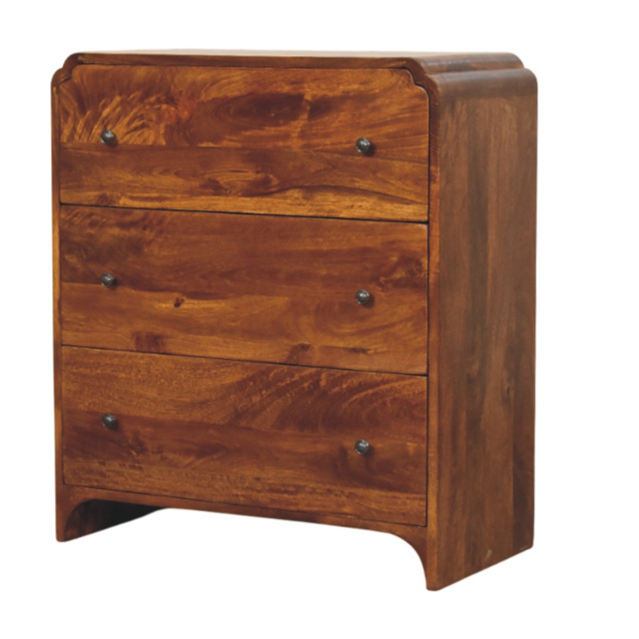 Newton Chestnut 3 Drawer Chest - Image 2