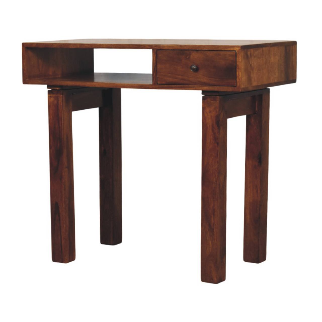 Tula 1 Drawer Chestnut Writing Desk - Image 2