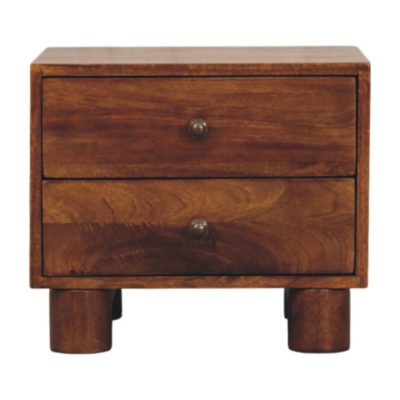 Tula 2 Drawer Chestnut Nightstand
