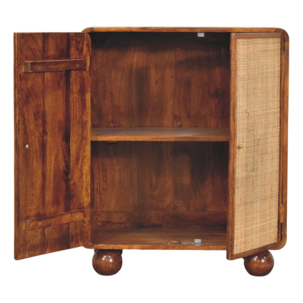 Larissa 2 Door Chestnut Cabinet - Image 6