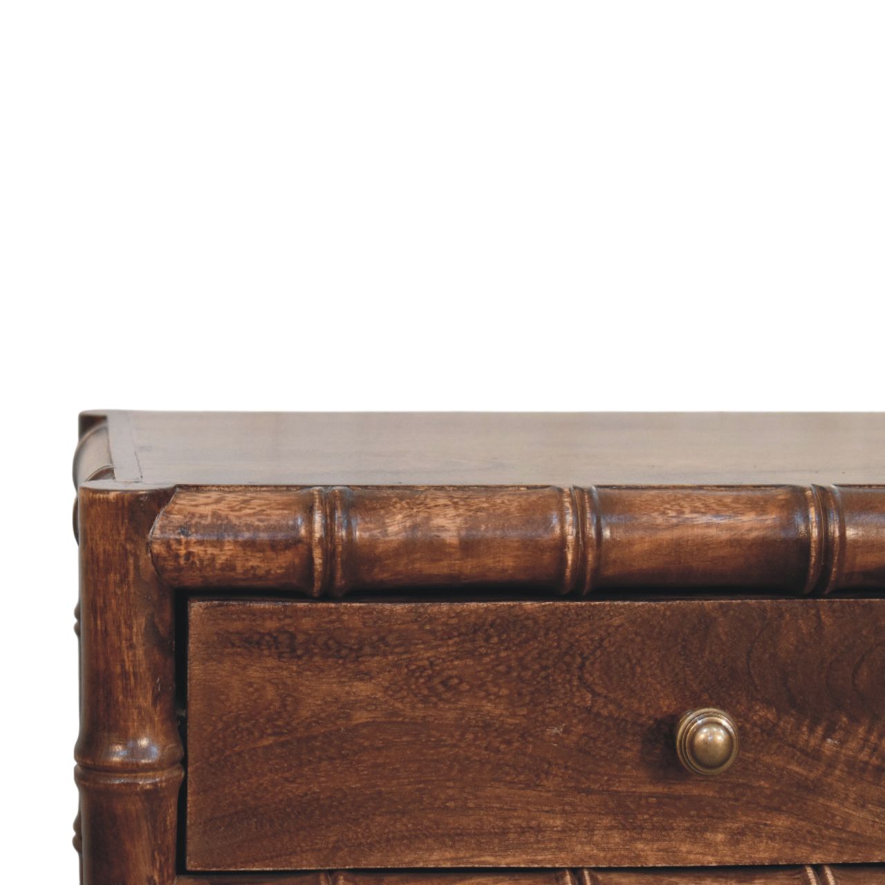 Bamboo Frame Nightstand in Roasted Almond - Image 4