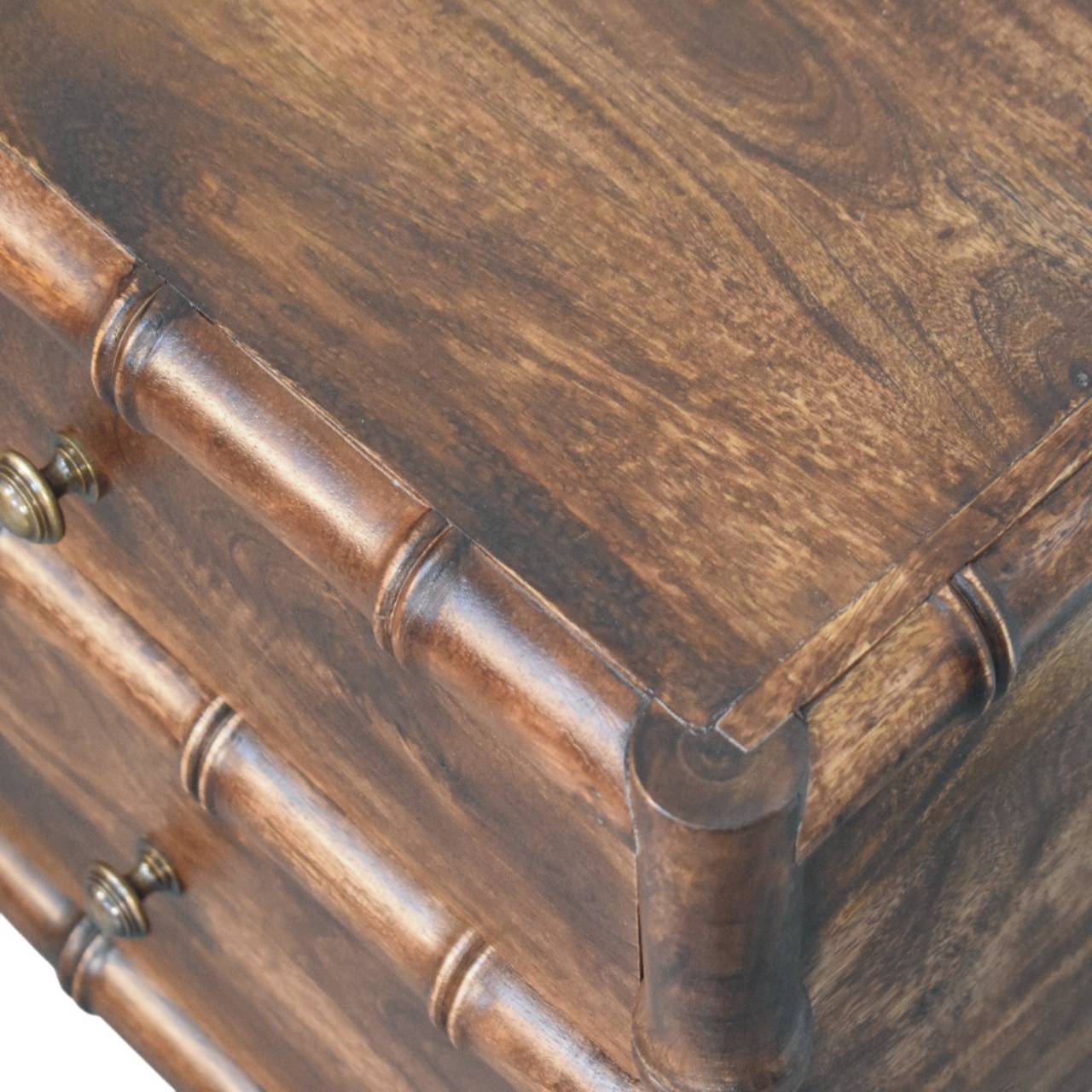 Bamboo Frame Nightstand in Roasted Almond - Image 5