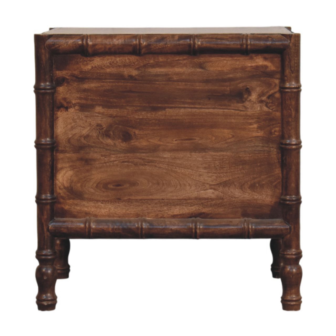 Bamboo Frame Nightstand in Roasted Almond - Image 9