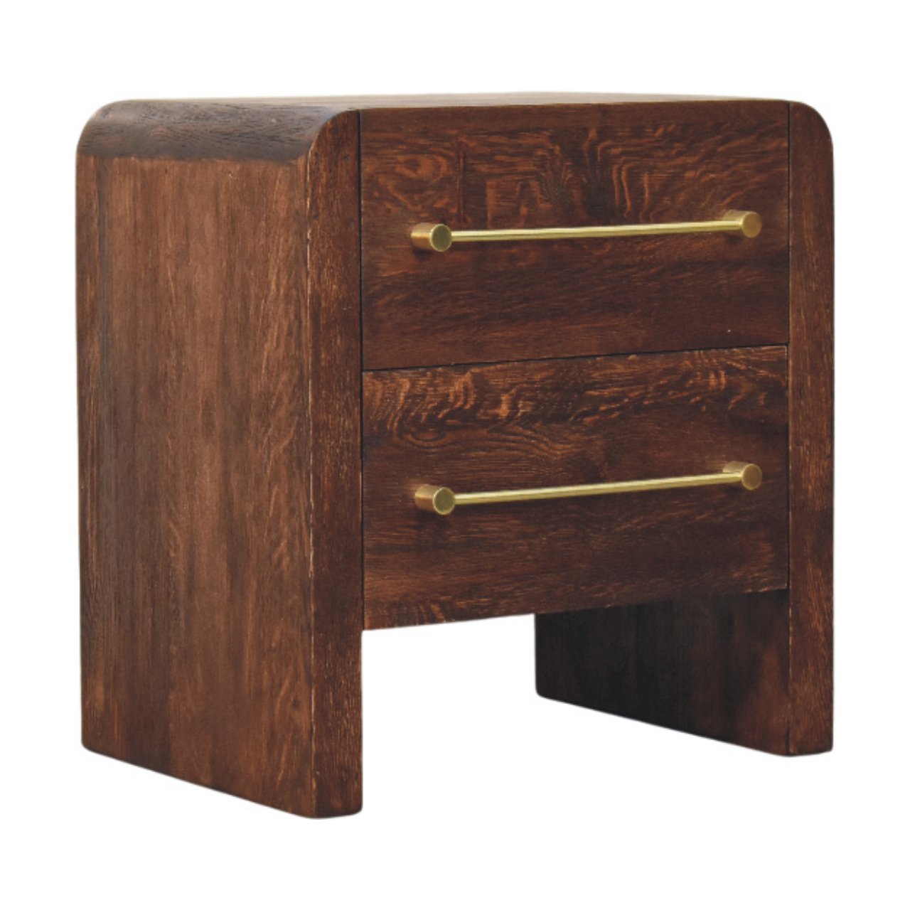 Copenhagen 2-Drawer Nightstand in Smoked Oak - Image 2