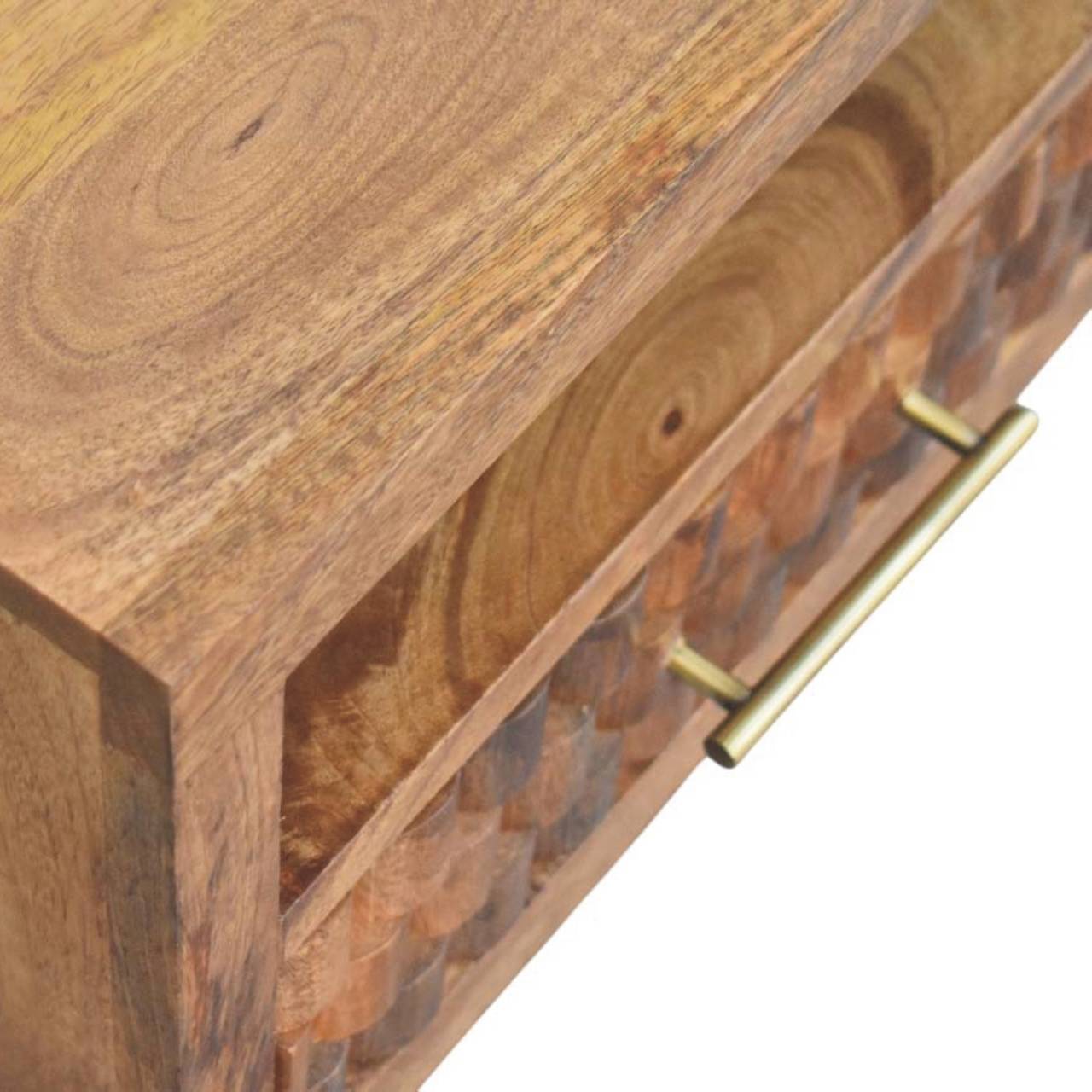 Arno Wall-Mounted Nightstand in Golden Teak - Image 6