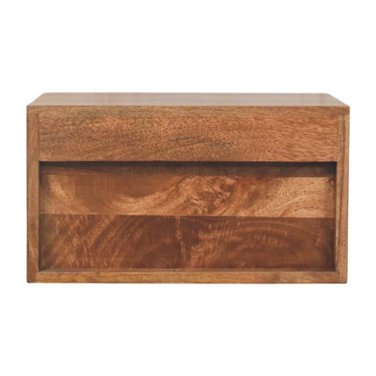 Arno Wall-Mounted Nightstand in Golden Teak - Image 9