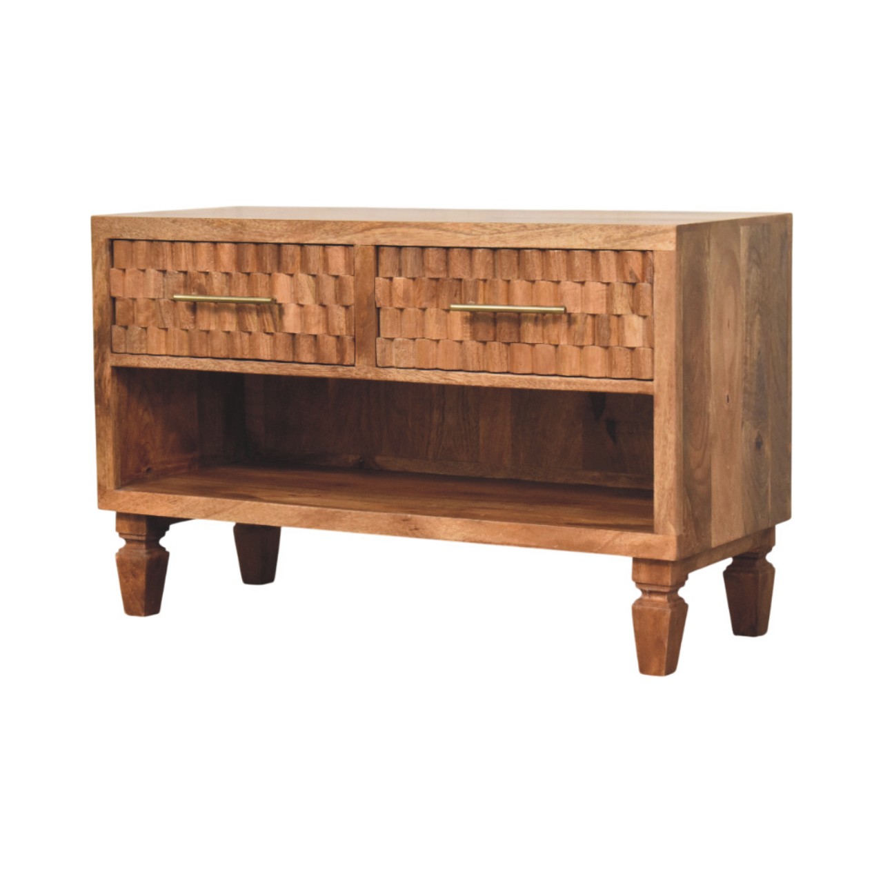 Arno Shoe Storage Unit in Golden Teak - Image 2