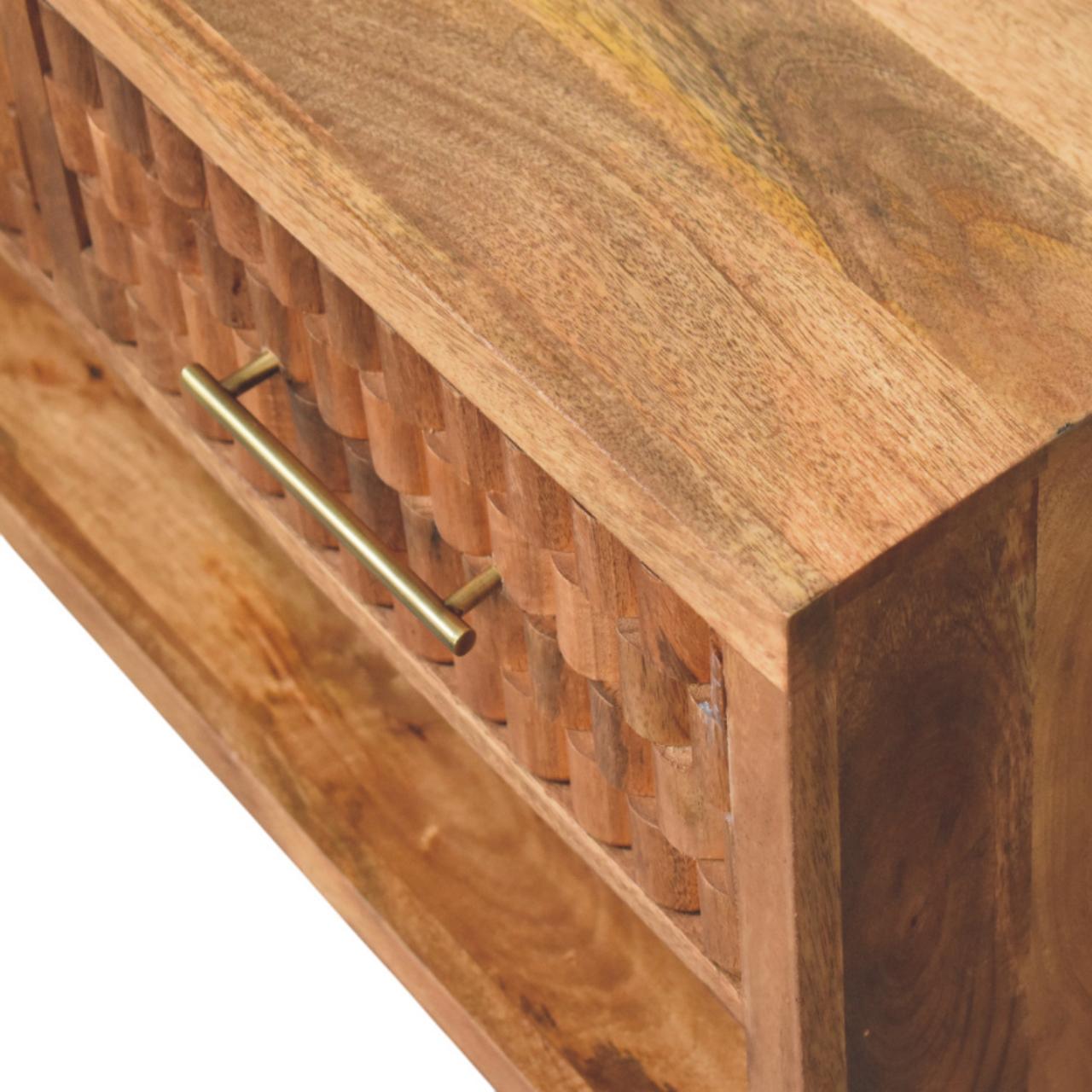 Arno Shoe Storage Unit in Golden Teak - Image 5