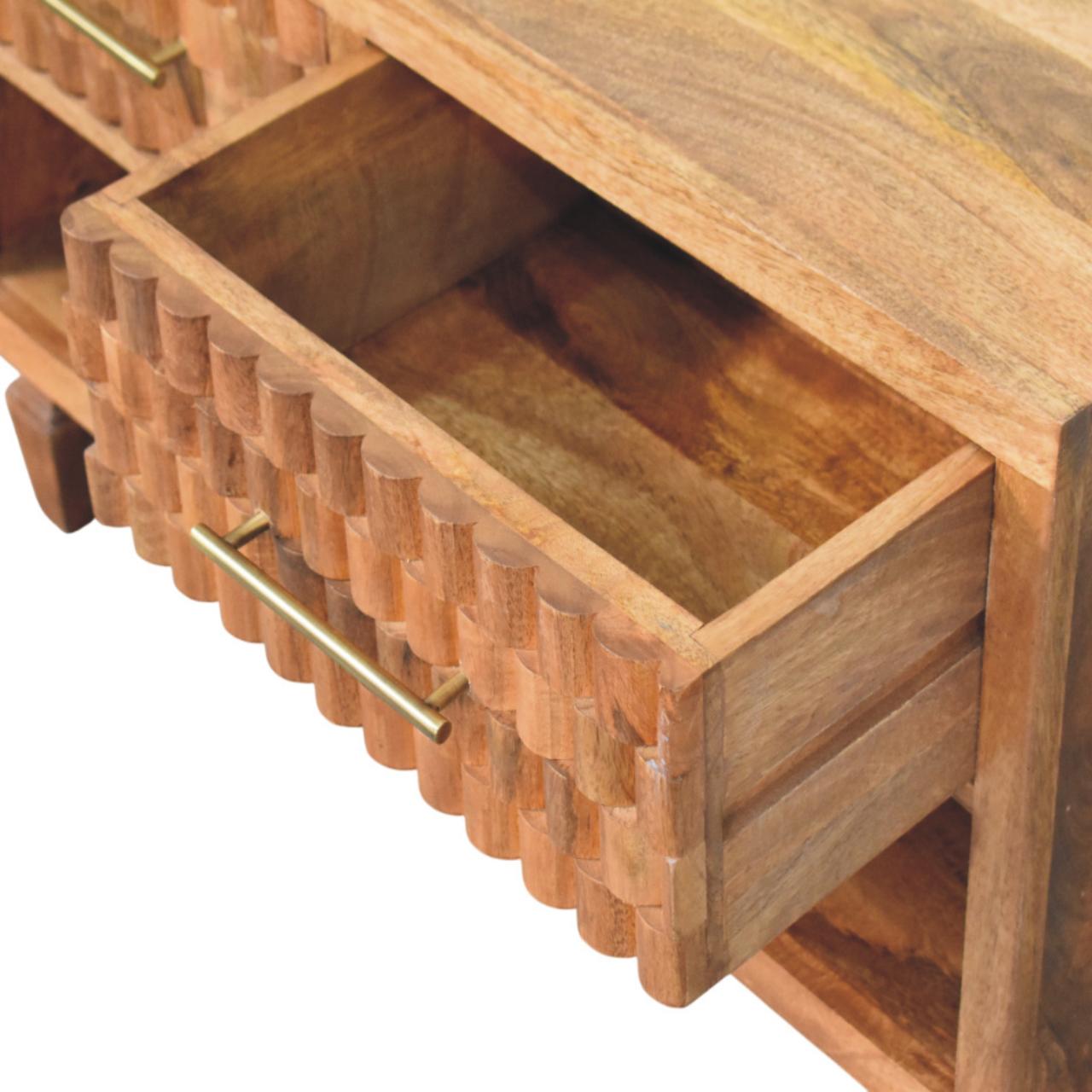 Arno Shoe Storage Unit in Golden Teak - Image 6