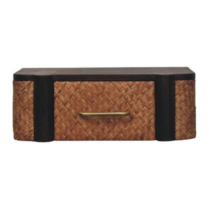 Rattan Curve Wall-Mounted Drawer