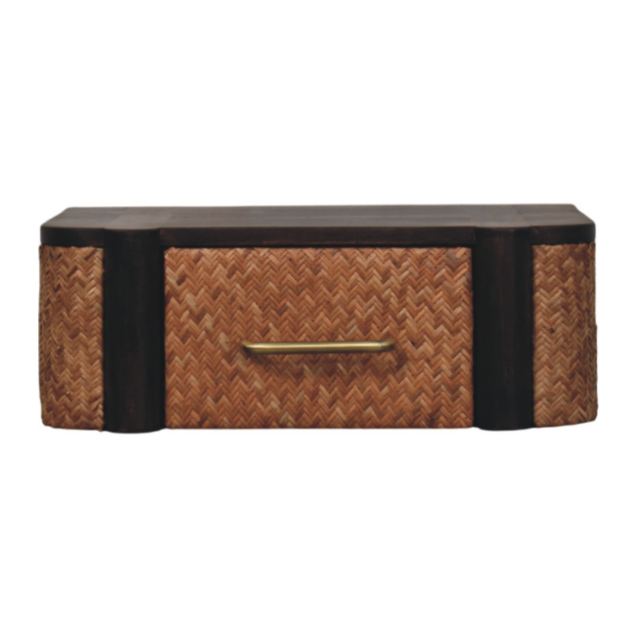 Rattan Curve Wall-Mounted Drawer