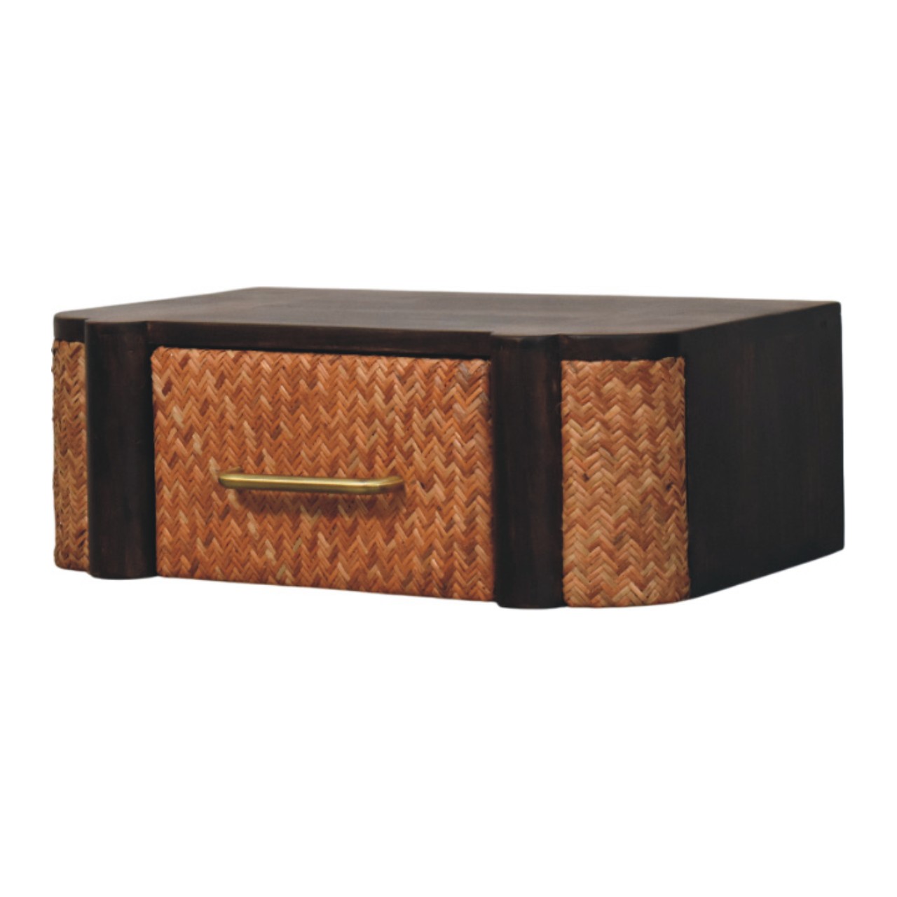Rattan Curve Wall-Mounted Drawer - Image 2
