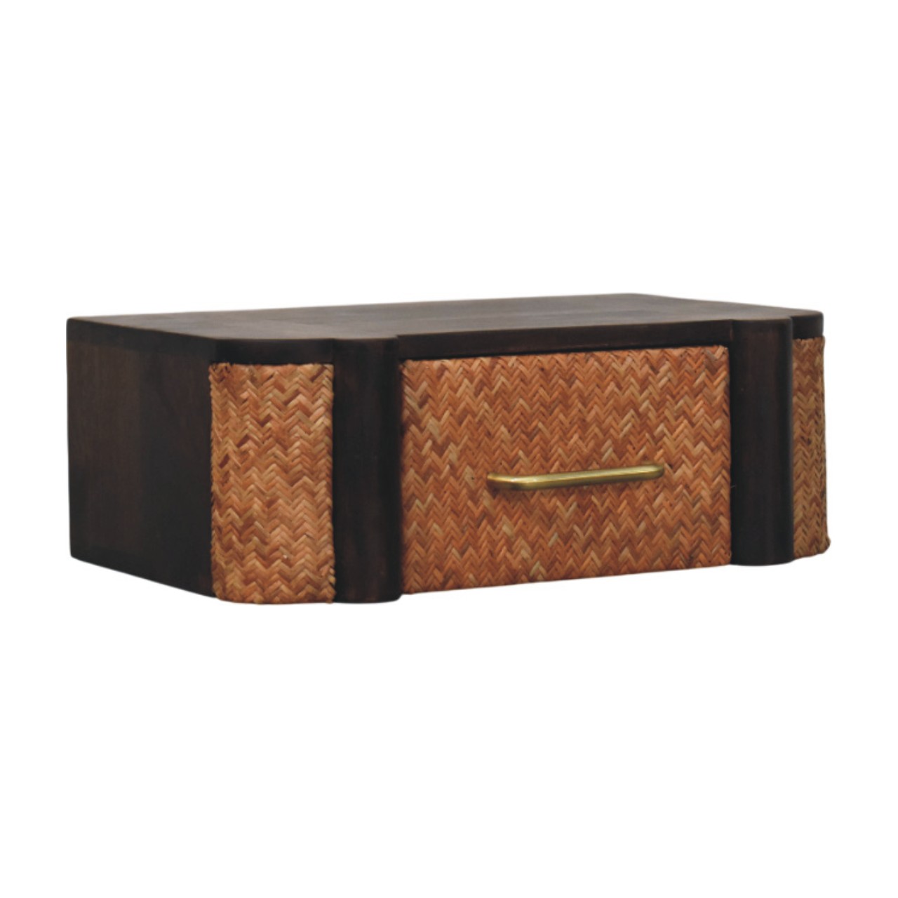 Rattan Curve Wall-Mounted Drawer - Image 3